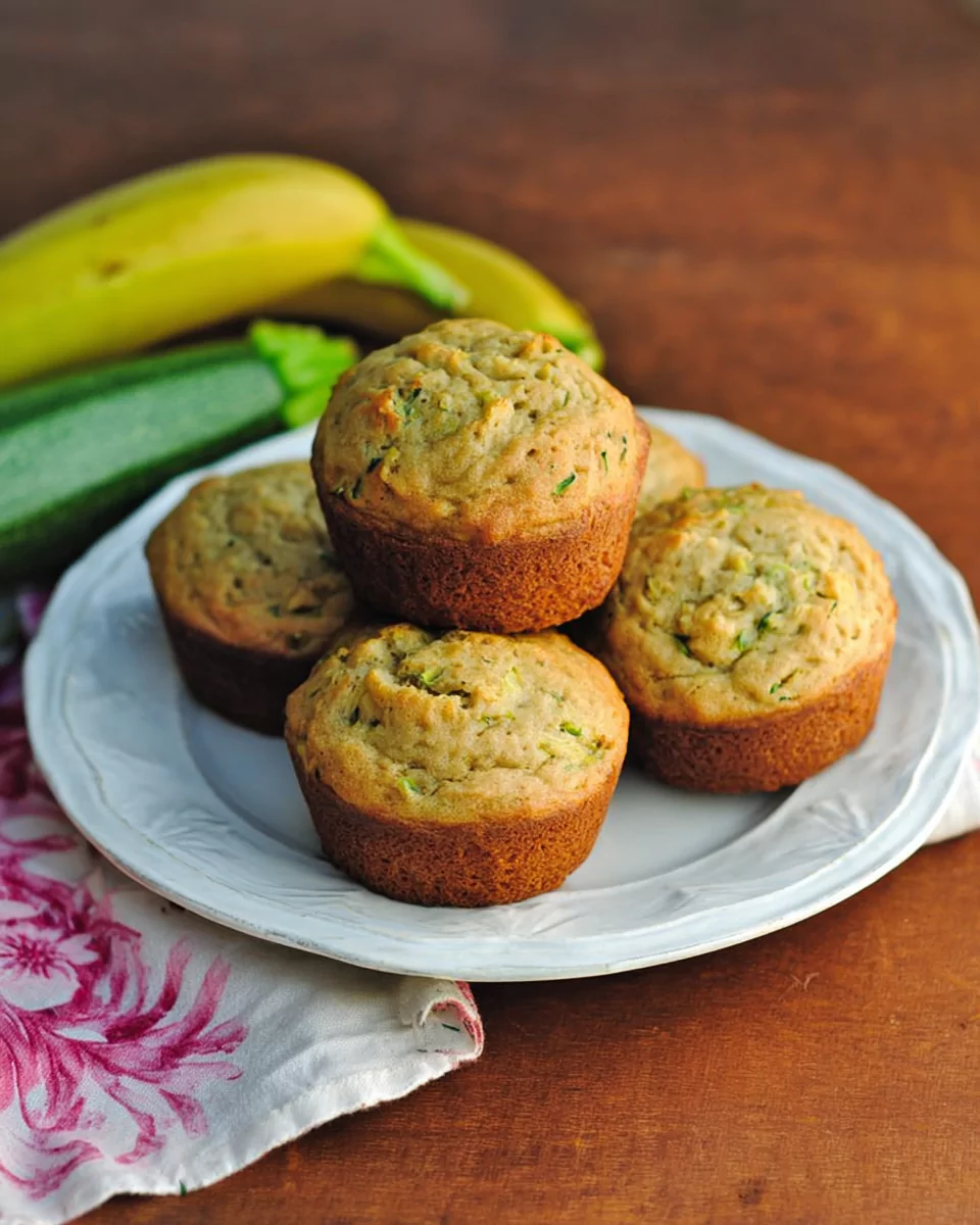 Banana Zucchini Muffins – Moist, Healthy, and Irresistible