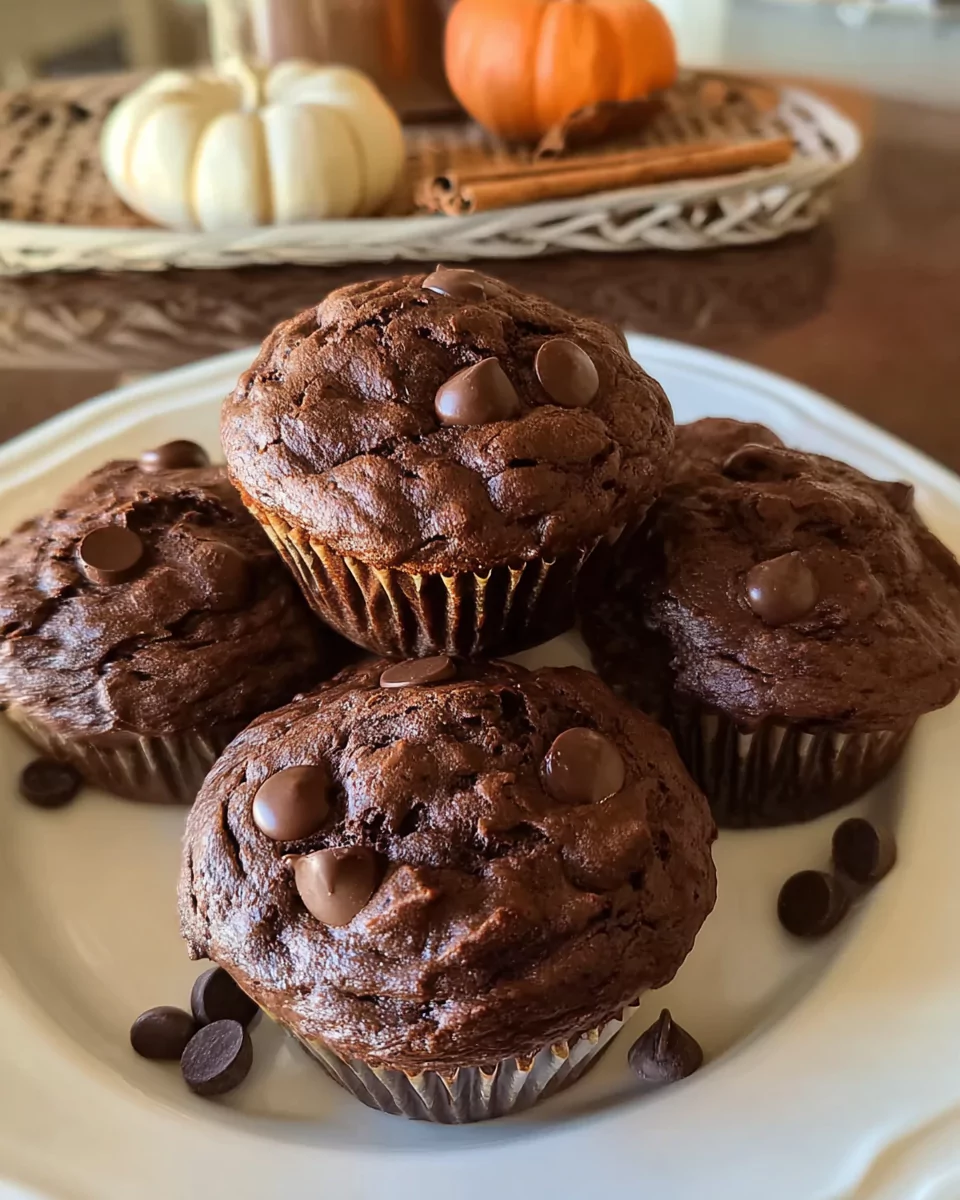 Chocolate Pumpkin Muffins – Amazing Easy Recipe
