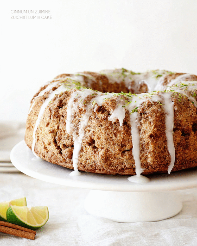 Cinnamon Bundt Pan Zucchini Bread with glaze