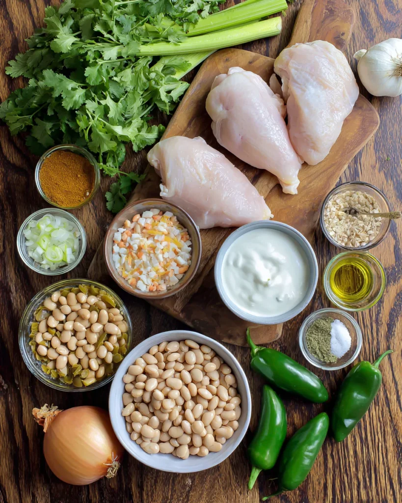 Instant Pot White Chicken Chili ingredients