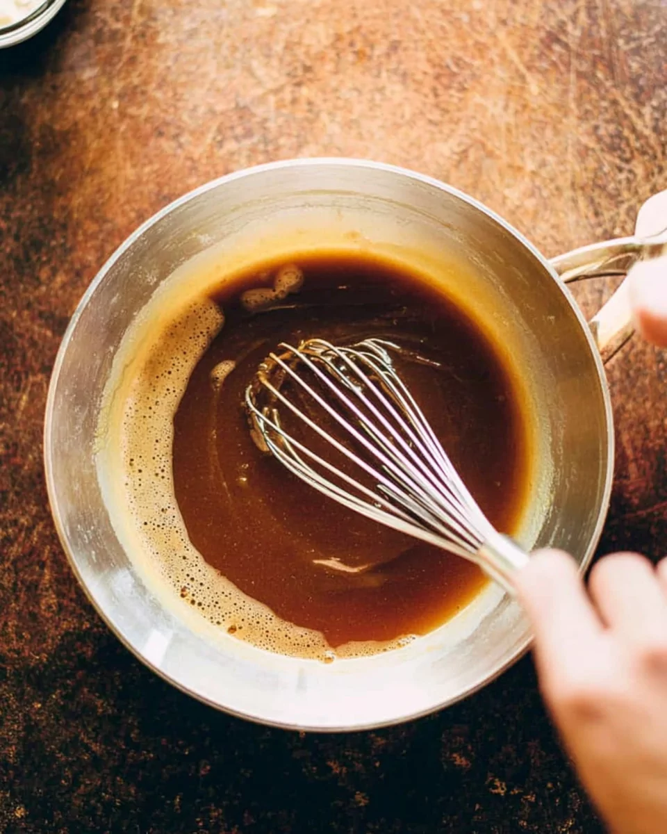 Browning butter for Maple Pumpkin Cookies