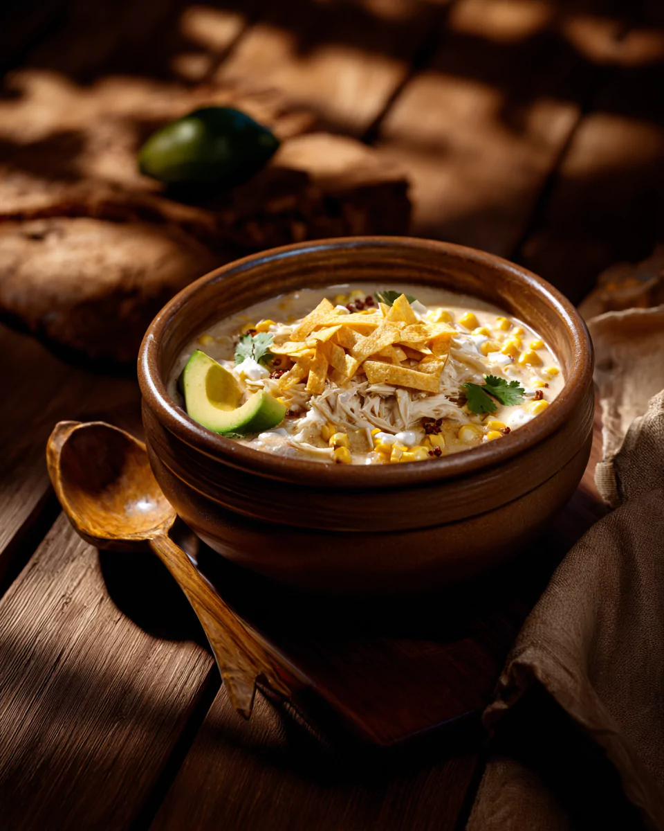 Mexican Street Corn White Chicken Chili – Creamy, Flavorful, and Comforting