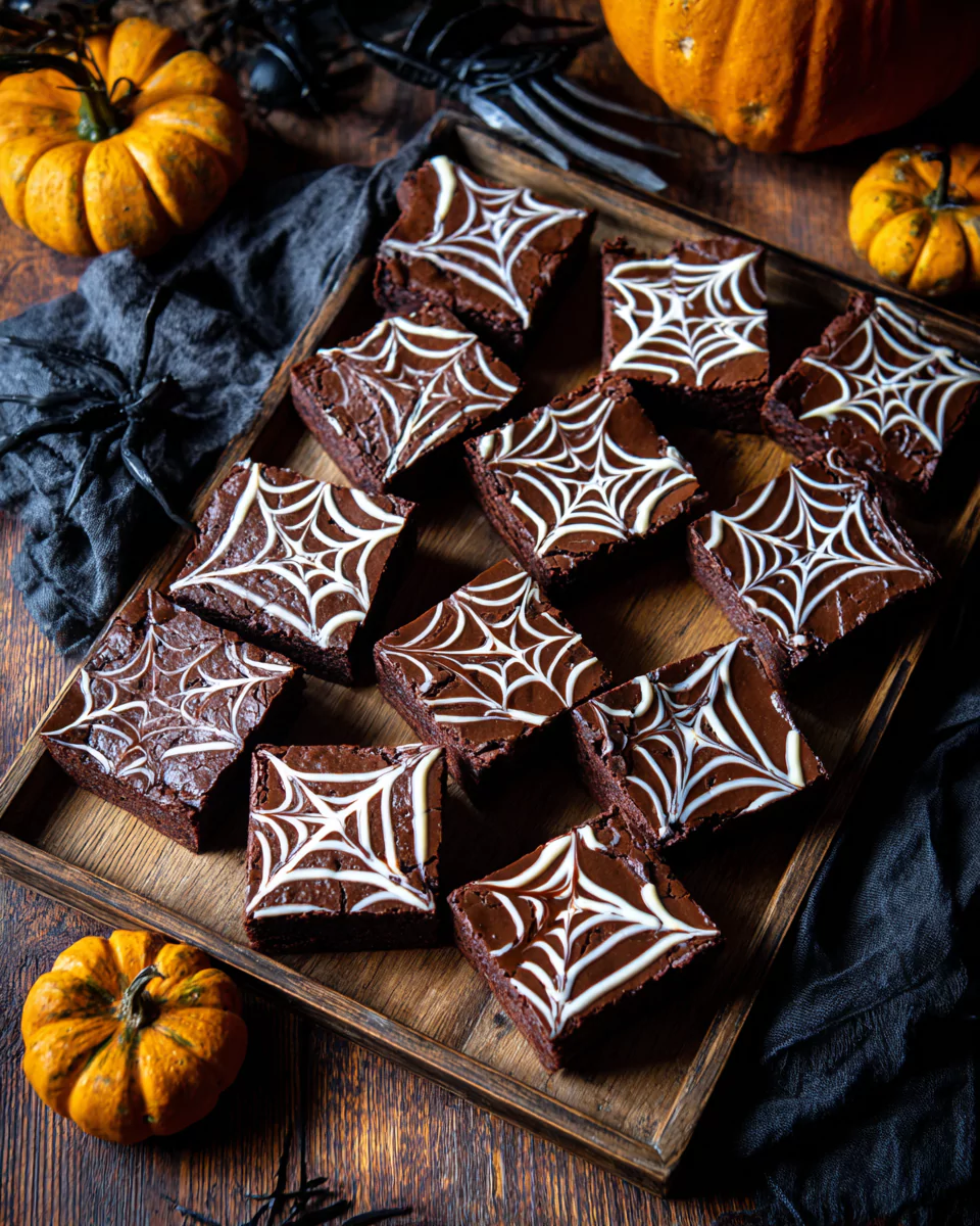 Spiderweb Brownies – A Fun, Fudgy Treat for Halloween and Beyond