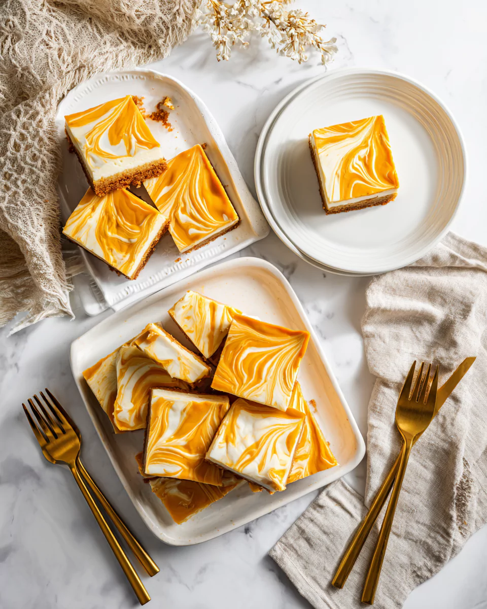 Swirled Pumpkin Cheesecake Bars: Creamy, Spiced & Crowd-Pleasing