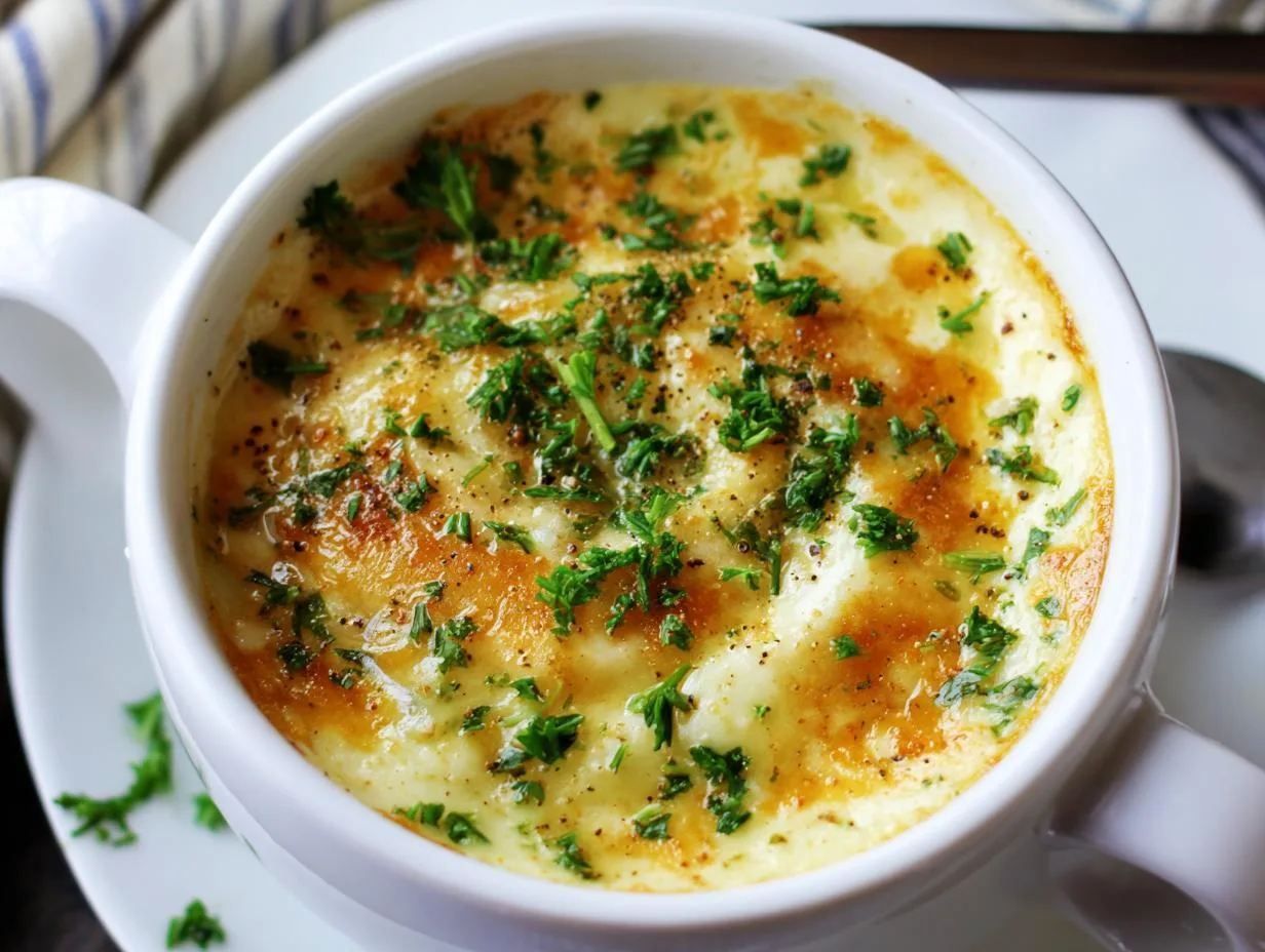 Creamy Cheddar Garlic Herb Potato Soup in 30 Minutes