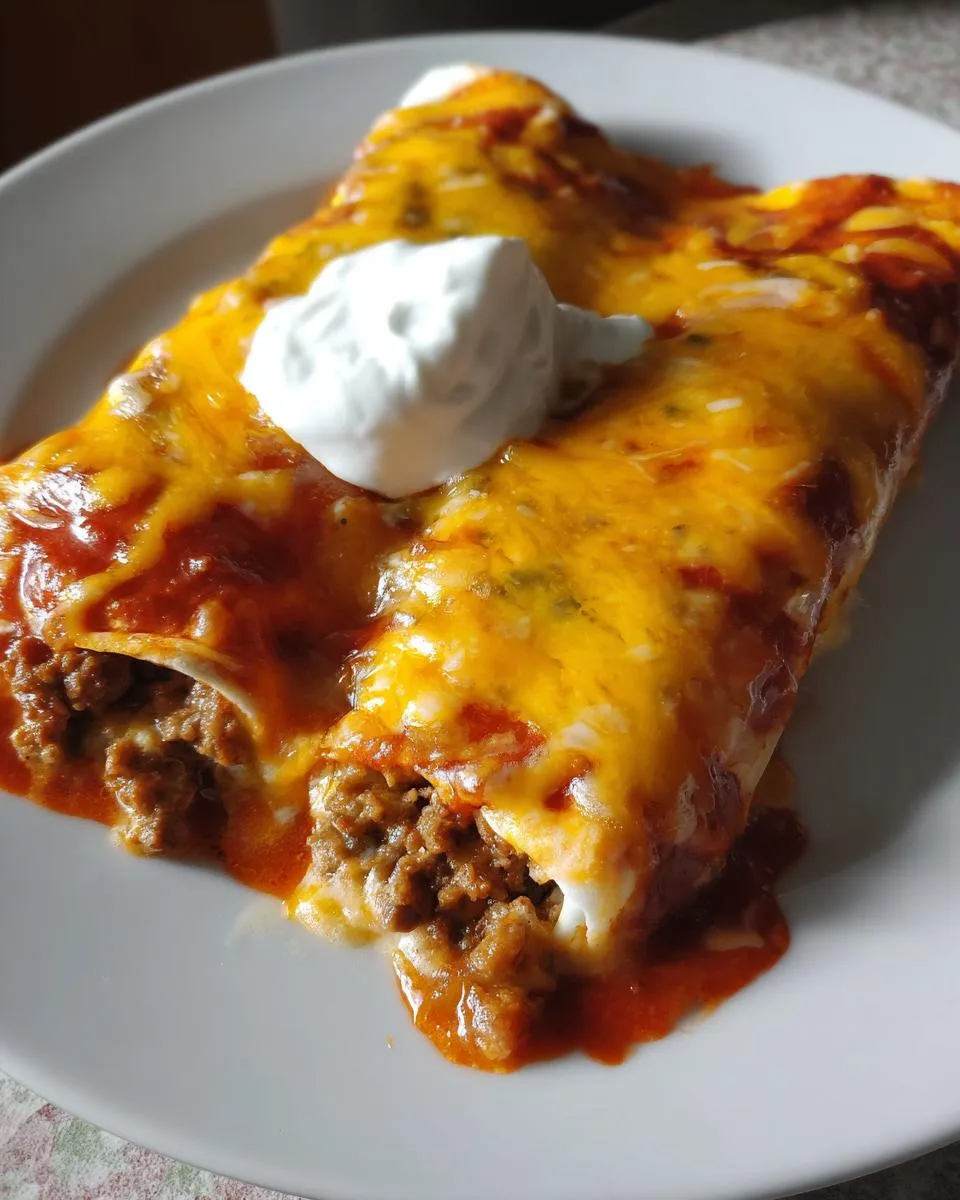 Cheesy Beef Enchiladas Recipe - detail 1