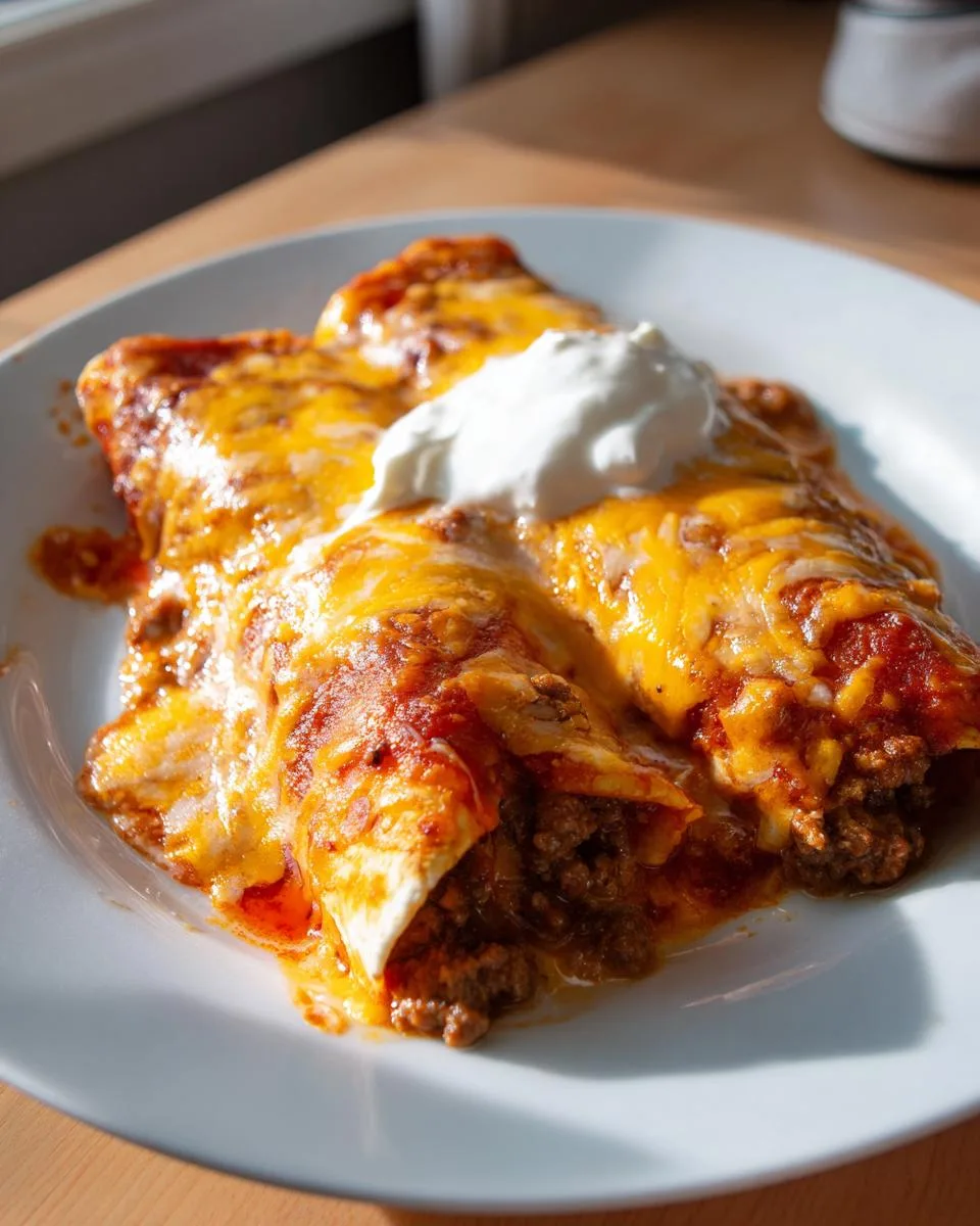 Cheesy Beef Enchiladas Recipe - detail 3