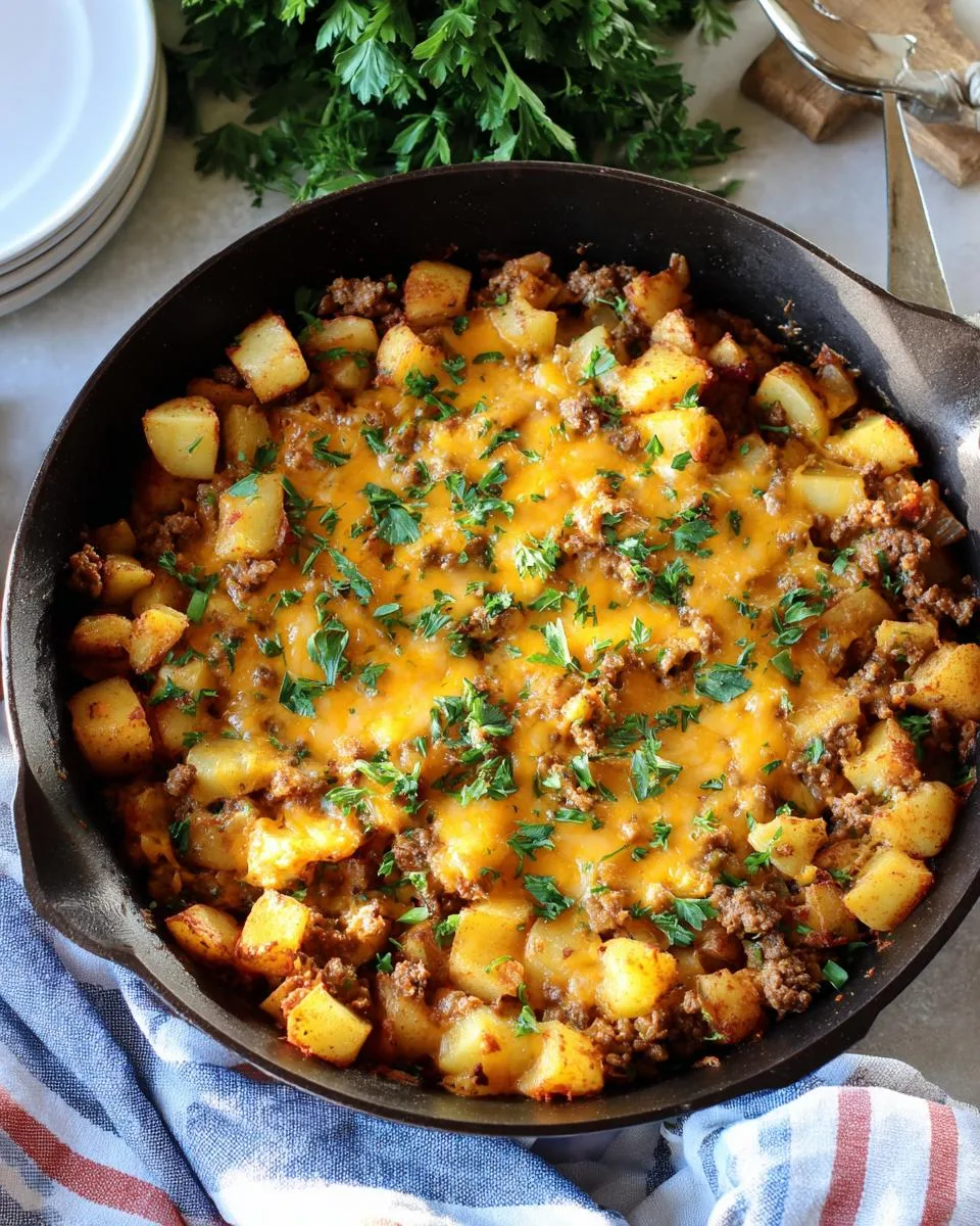 Cheesy Ground Beef and Potatoes - detail 1