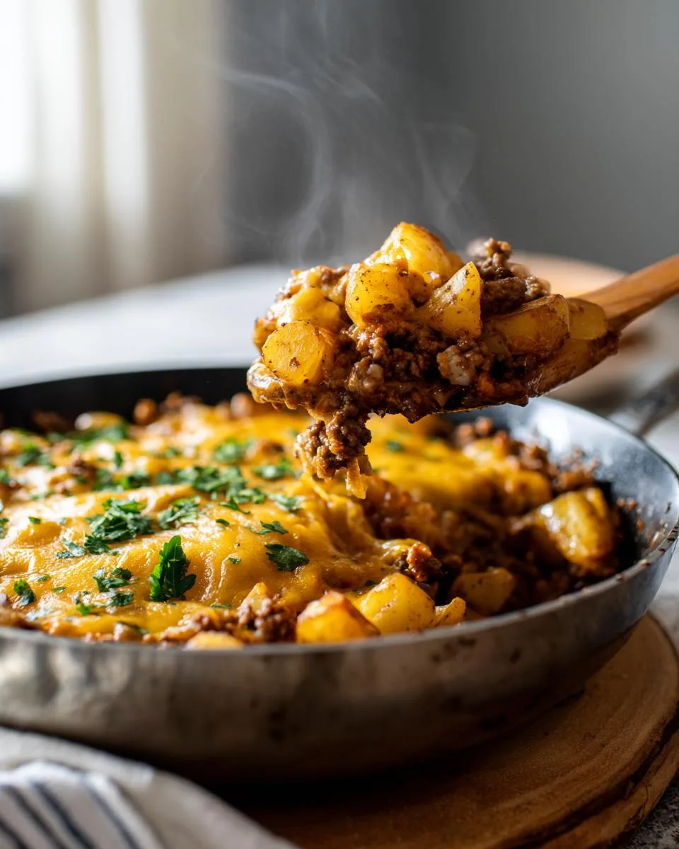 Cheesy Ground Beef and Potatoes - detail 5