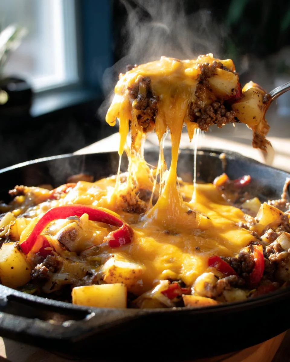 Cheesy Meat Potato Skillet - detail 2