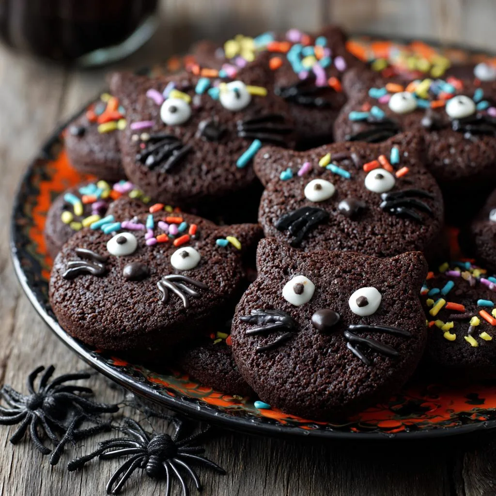 Chocolate Black Cat Cookies - detail 3