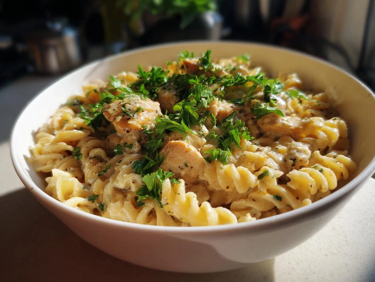 “30-Minute Creamy Garlic Chicken Pasta Tol Mesmerize You”