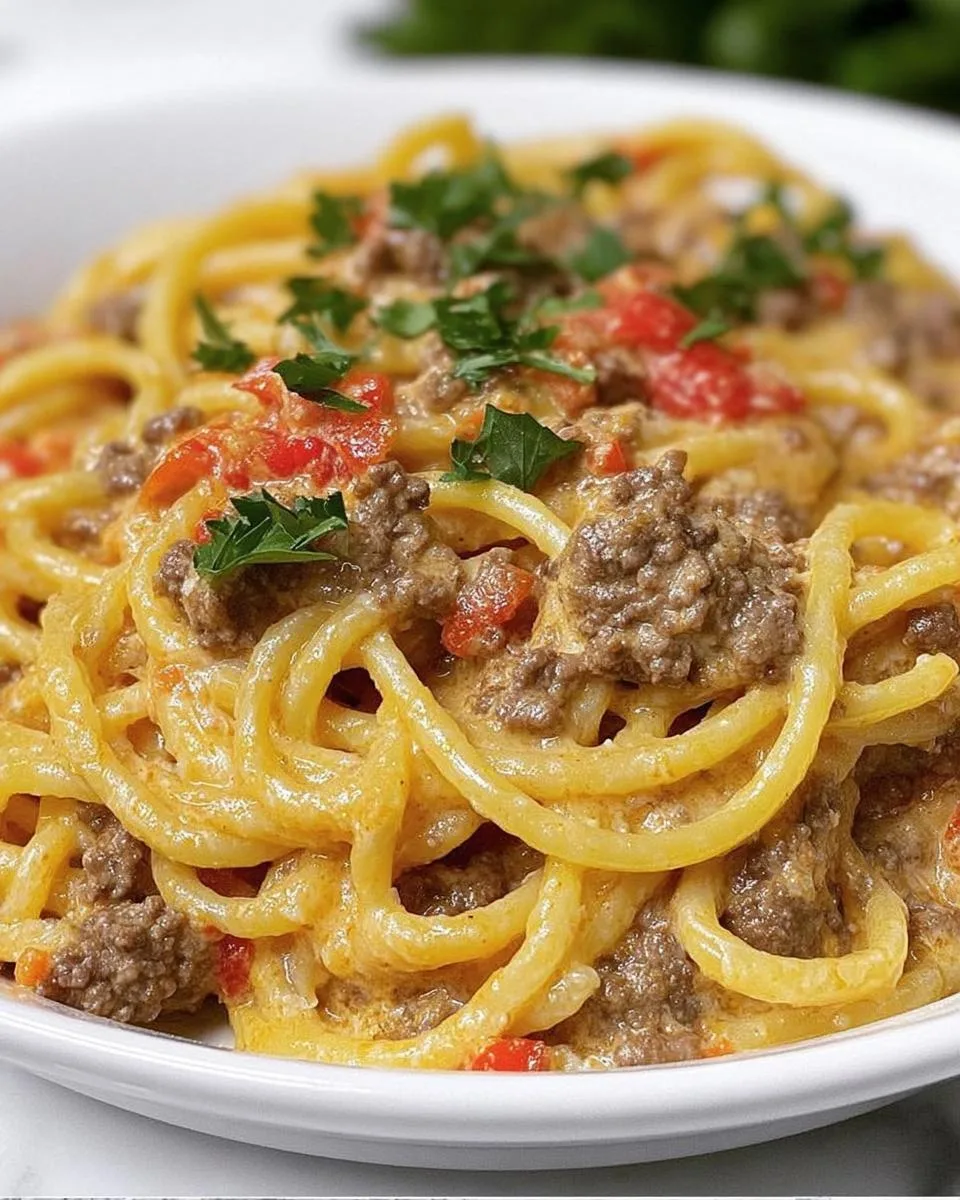 Creamy Italian Spaghetti Beef - detail 2