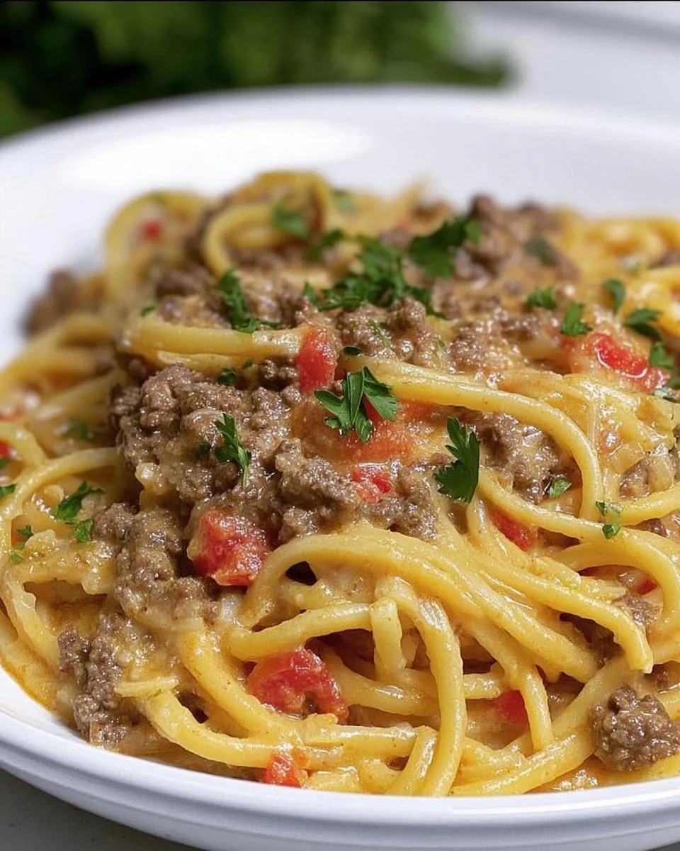 Creamy Italian Spaghetti Beef - detail 3