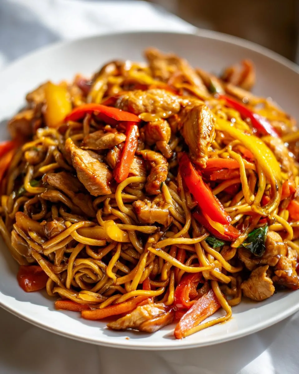 Easy Chicken Lo Mein - detail 3