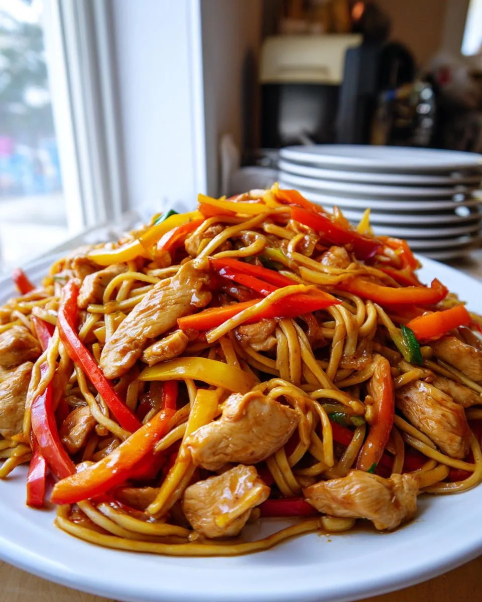 Easy Chicken Lo Mein - detail 4