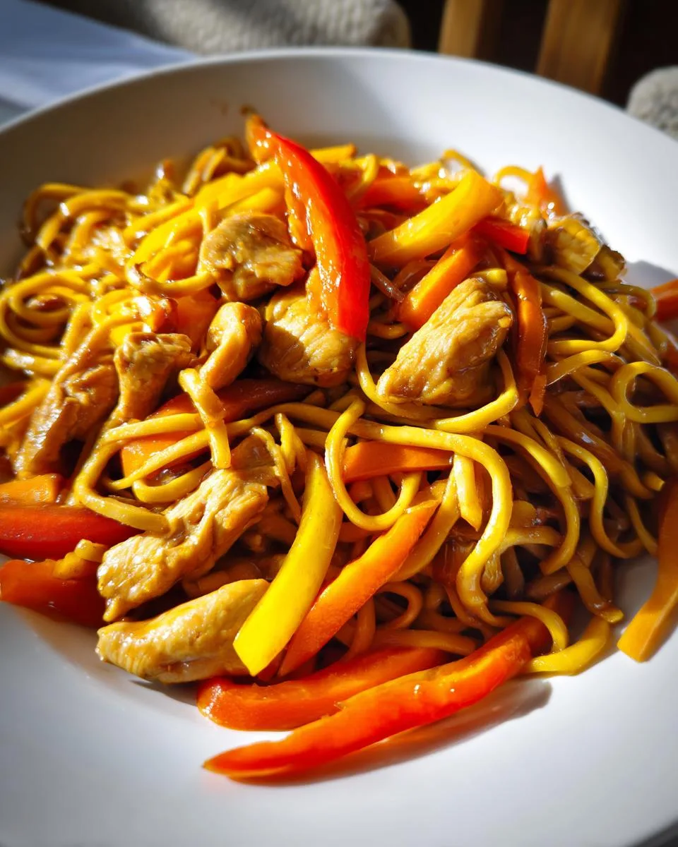Easy Chicken Lo Mein - detail 5