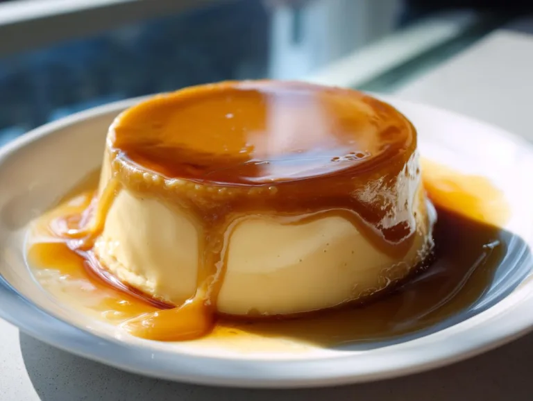 Eggless Caramel Pudding