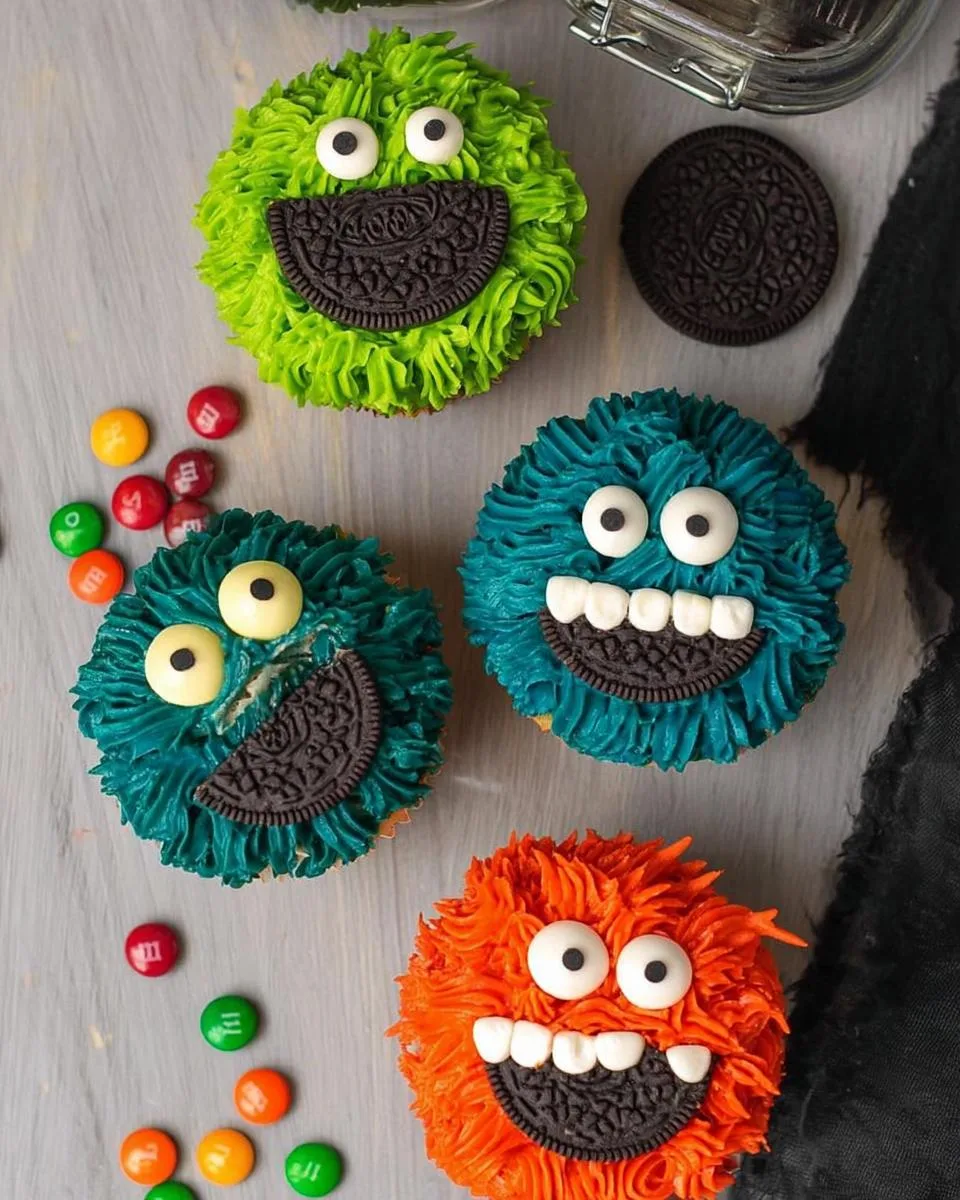 Halloween Monster Cupcakes - detail 3