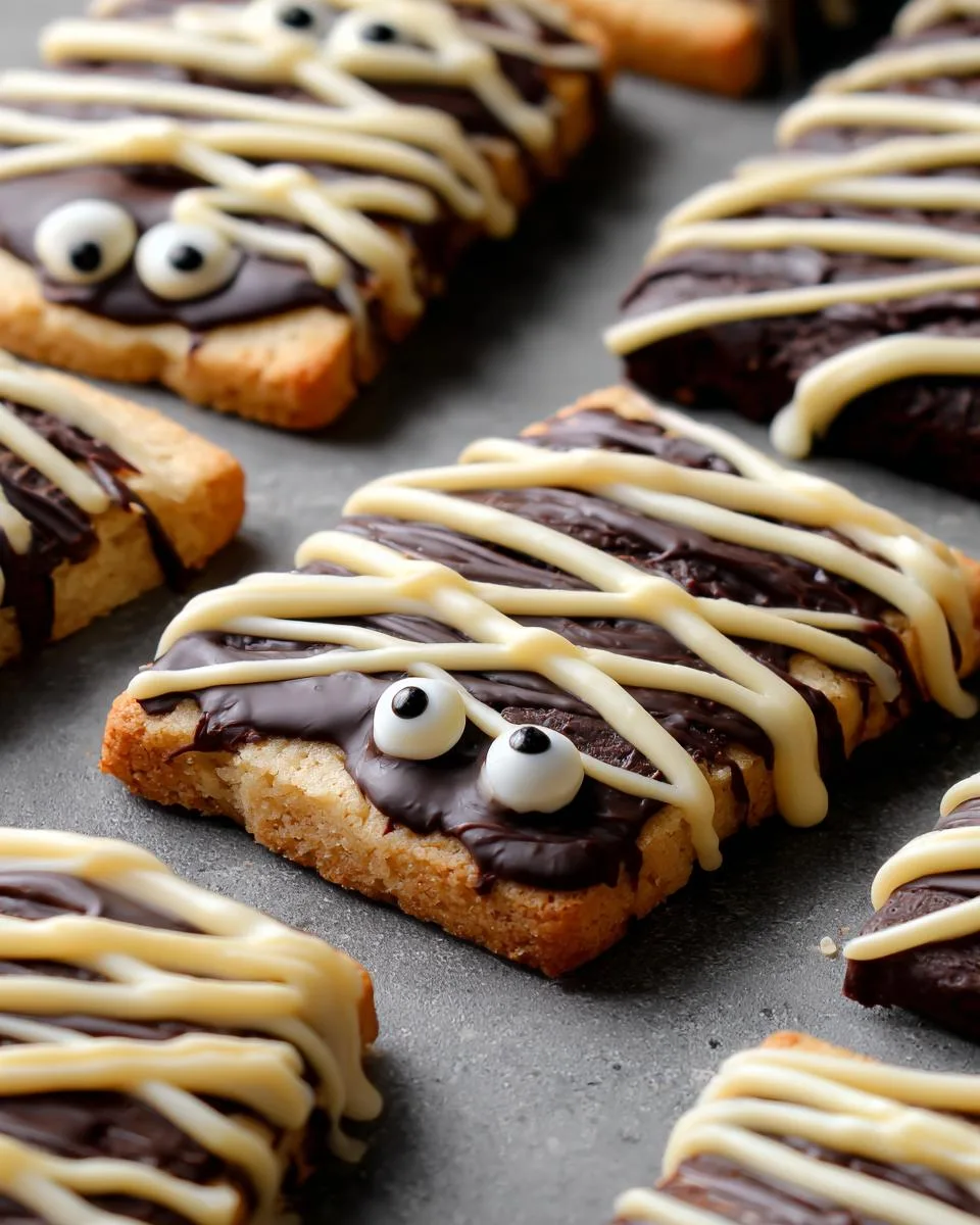 Halloween Mummy Shortbread cookies - detail 5