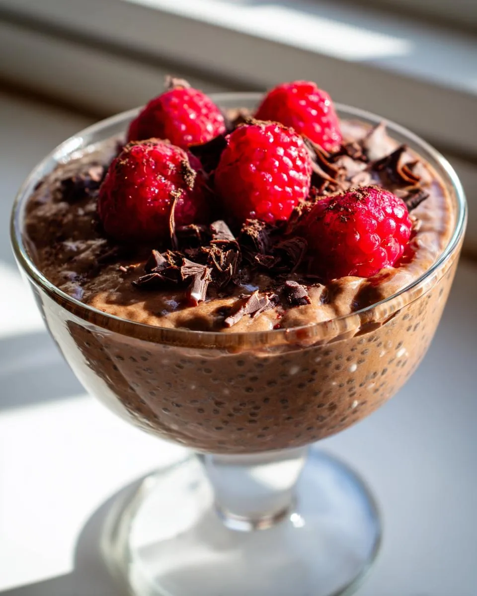 High Protein Chocolate Chia Pudding - detail 1