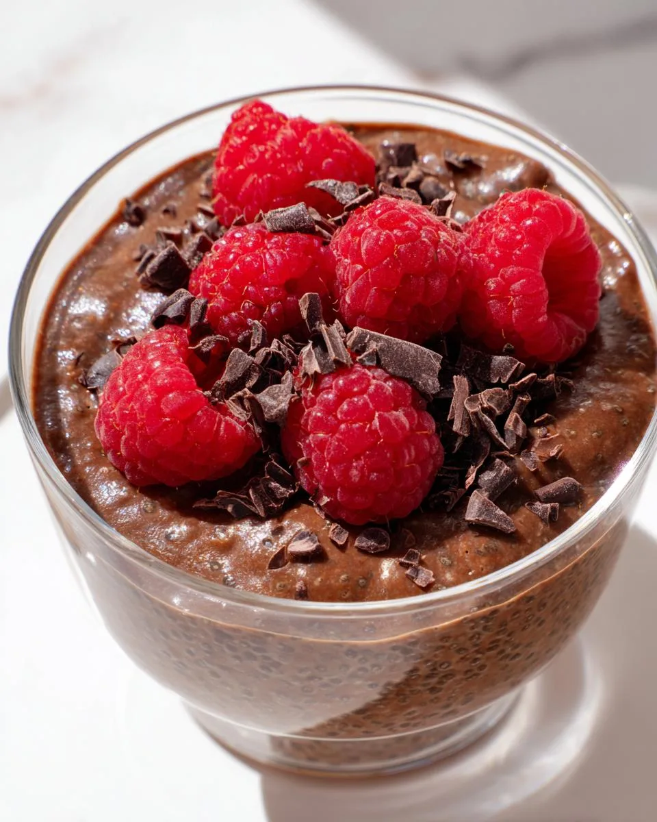High Protein Chocolate Chia Pudding - detail 2