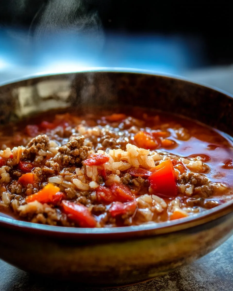 High Protein Stuffed Pepper Soup - detail 3