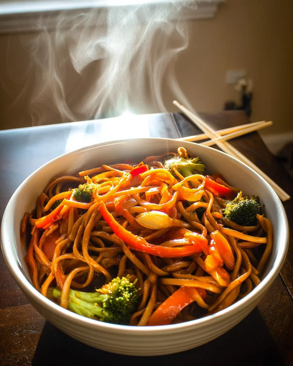 Homemade Vegetable Lo Mein - detail 1