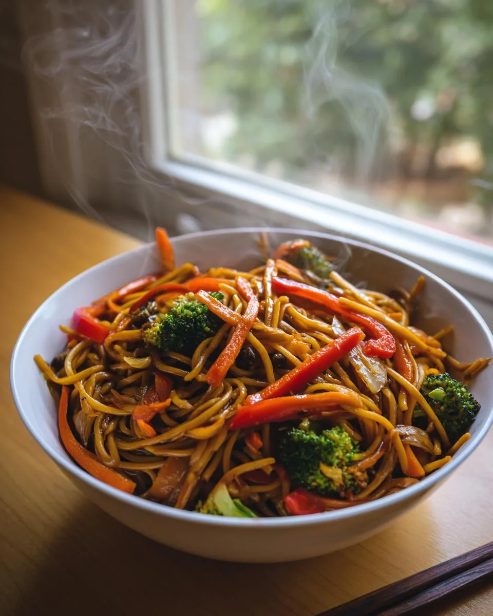 Homemade Vegetable Lo Mein - detail 3