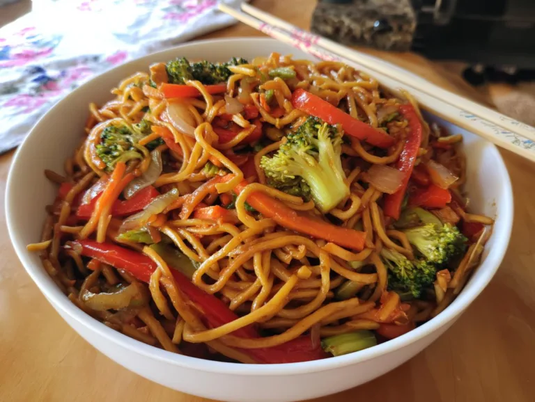 Homemade Vegetable Lo Mein