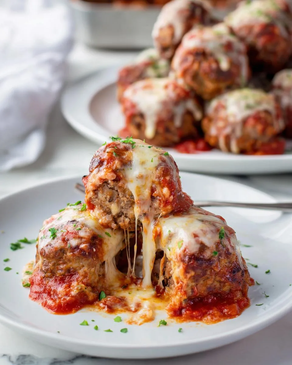 Keto Cheesy Pizzeria Meatballs - detail 3