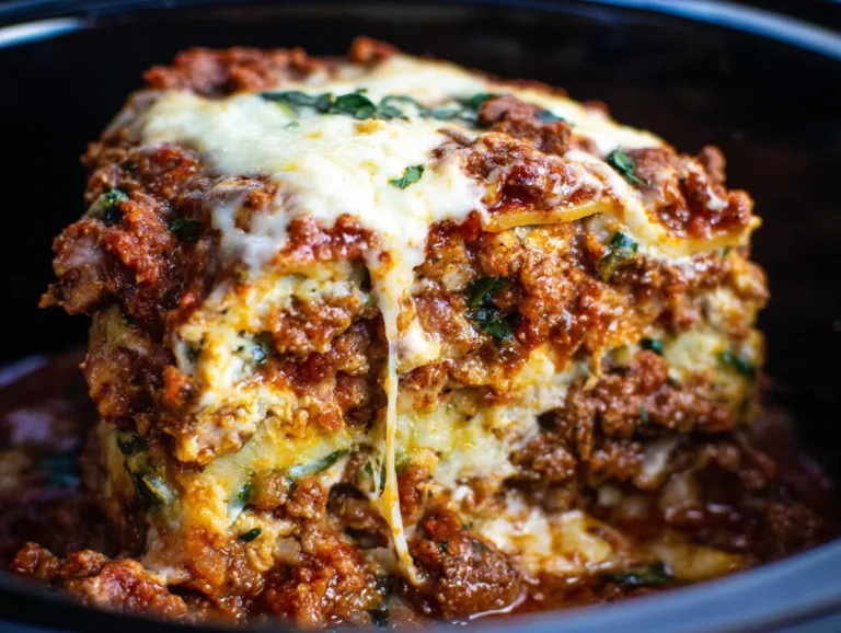 Keto Crockpot Lasagna Recipe