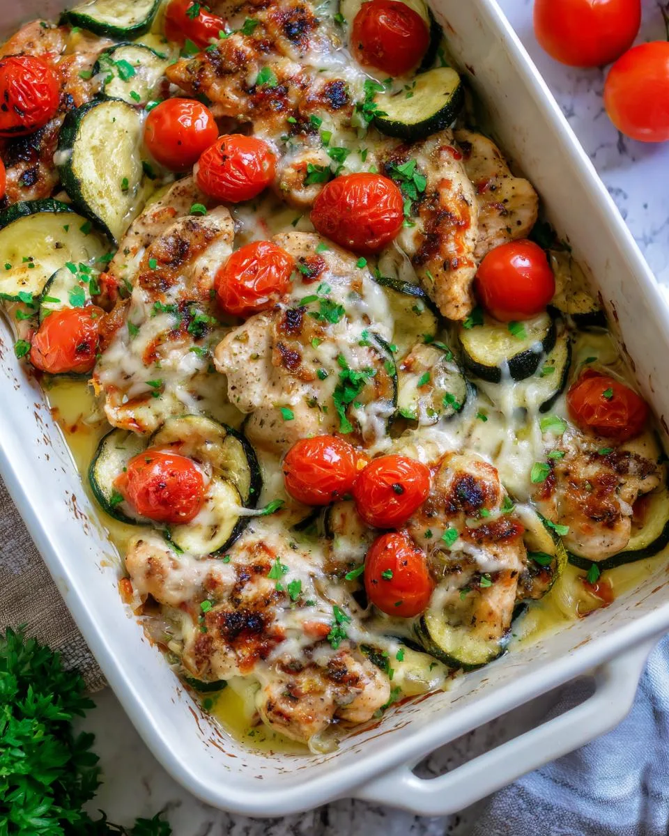Mediterranean Chicken Zucchini Pan - detail 3