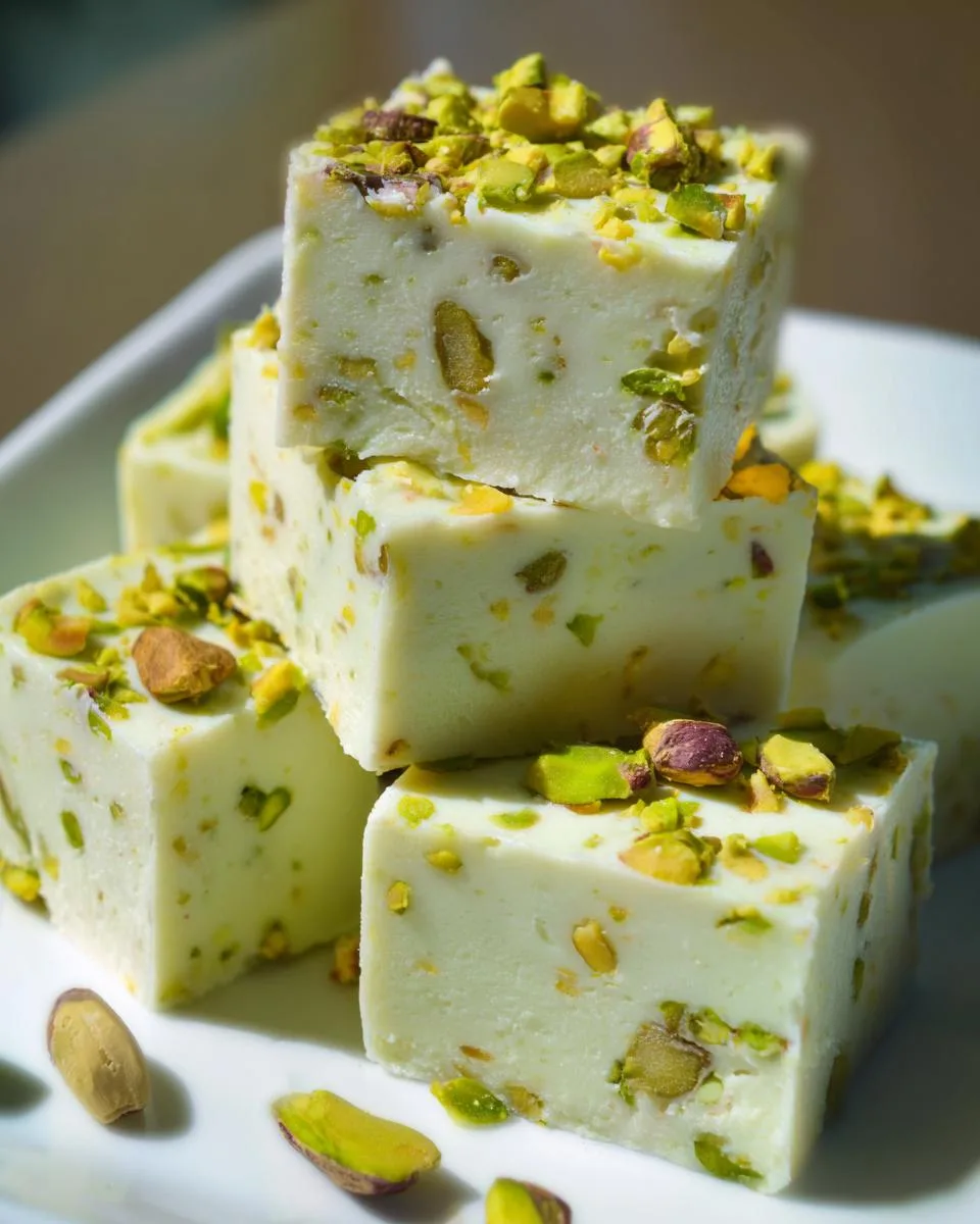 NO BAKE PISTACHIO FUDGE - detail 3