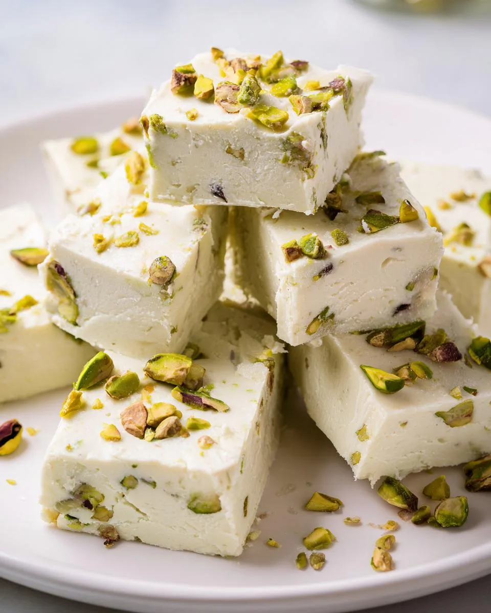 NO BAKE PISTACHIO FUDGE - detail 4