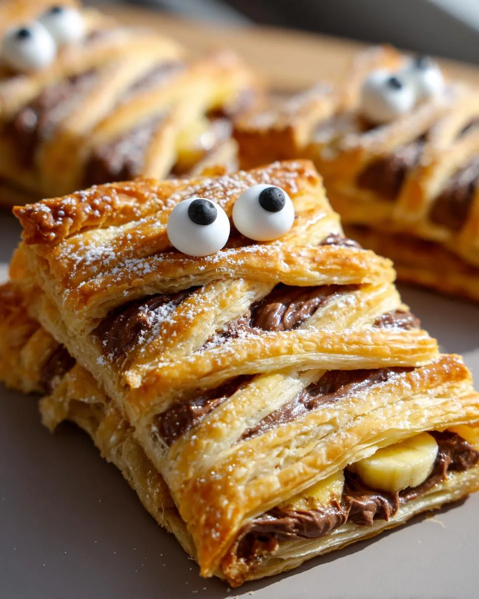 Nutella Mummy Hand Pies - detail 1