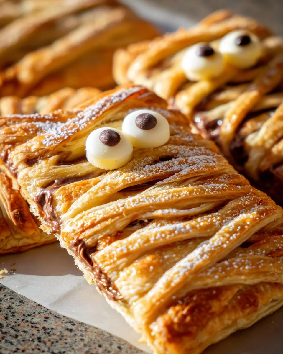 Nutella Mummy Hand Pies - detail 3