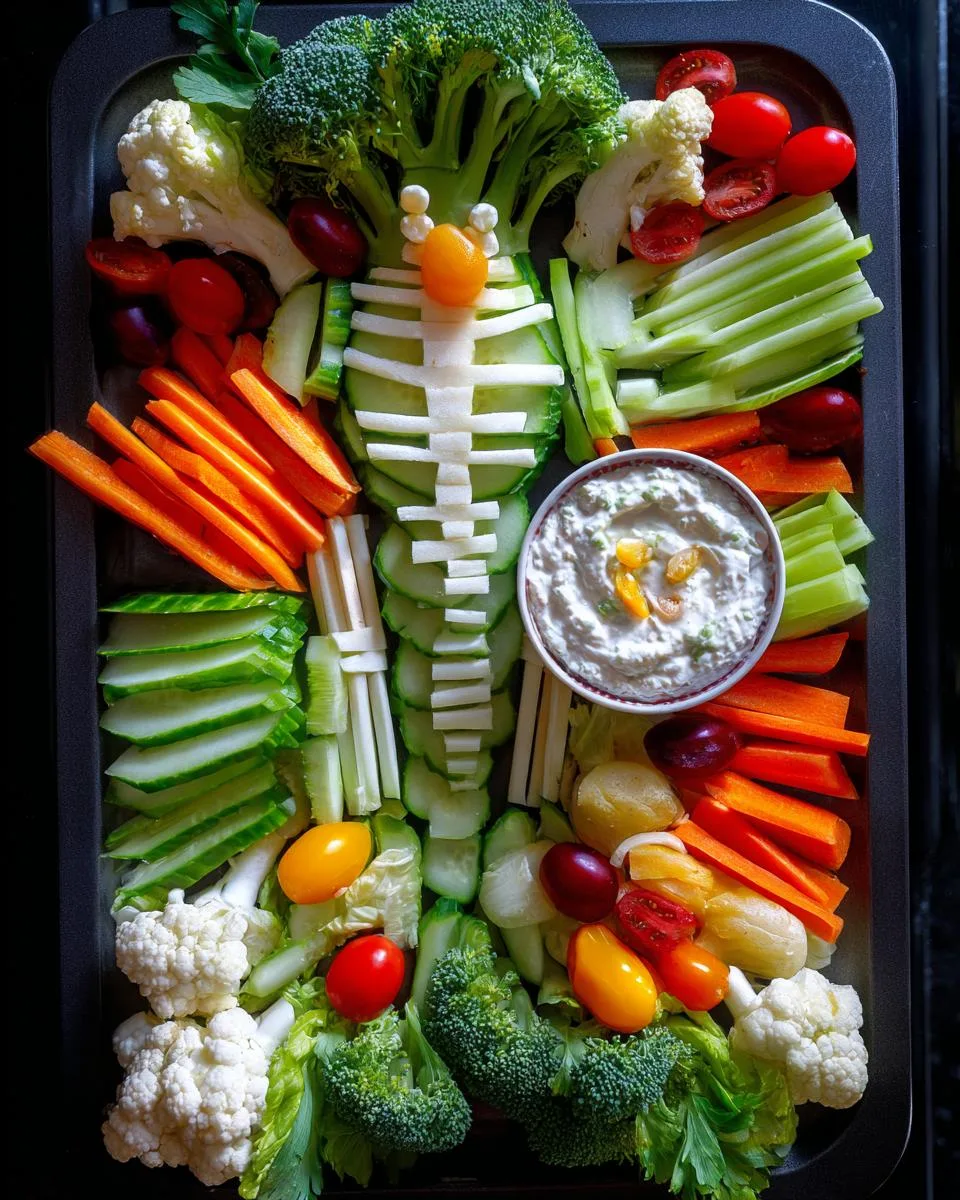 Skeleton Veggie Tray - detail 4