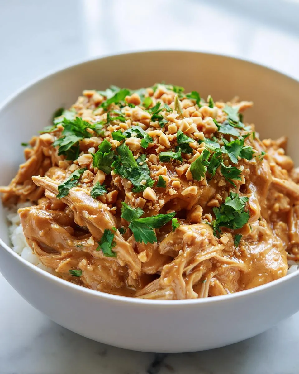 Slow Cooker Peanut Chicken - detail 4