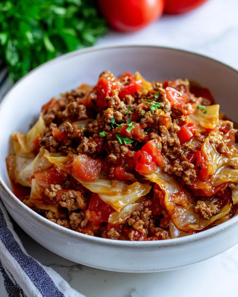 Slow Cooker Unstuffed Cabbage Rolls - detail 1