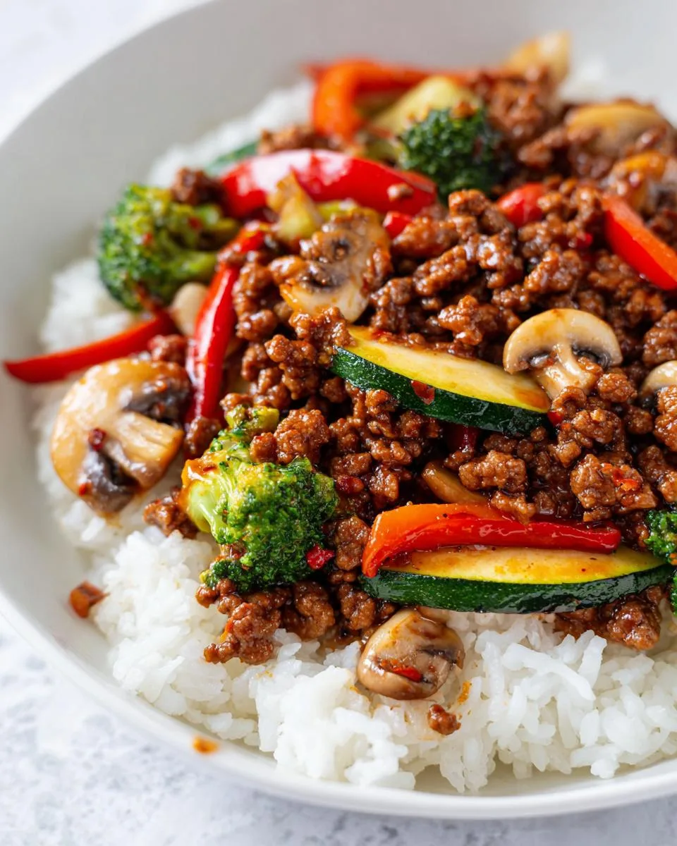 Spicy Ground Beef Stir-Fry - detail 3