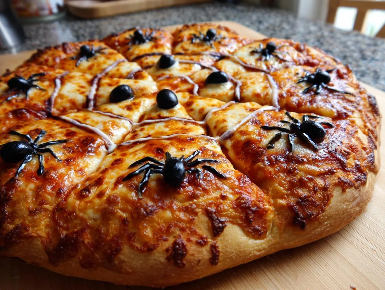 Spider Web Pizza: 5 Simple Steps to Halloween Magic