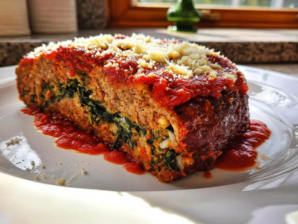 Mouthwatering Stuffed Italian Meatloaf with Delicious Mozzarella