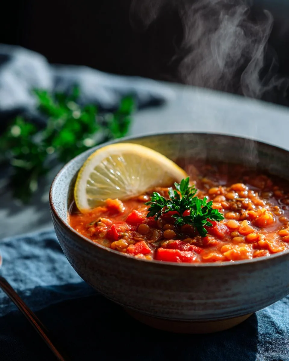 Tomato Lentil Soup - detail 2