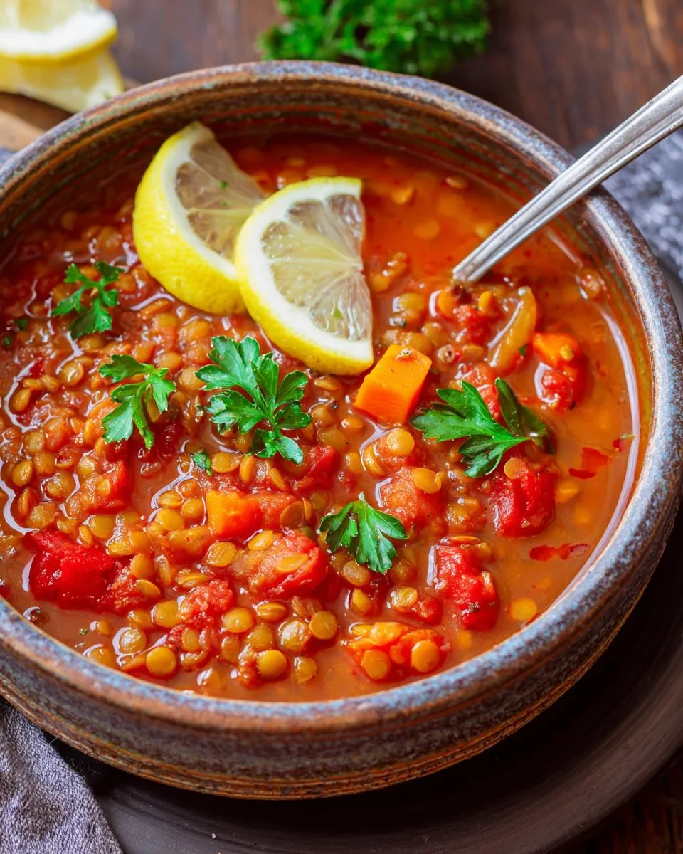 Tomato Lentil Soup - detail 3