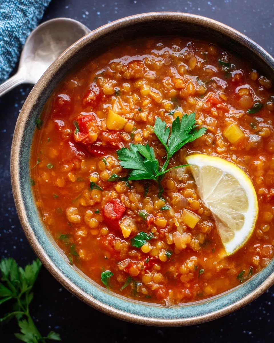 Tomato Lentil Soup - detail 4