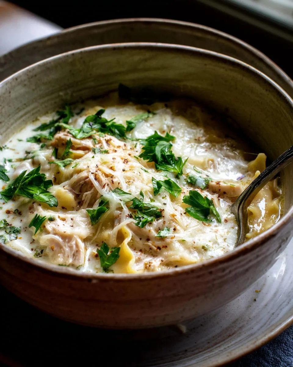 White Chicken Lasagna Soup - detail 1