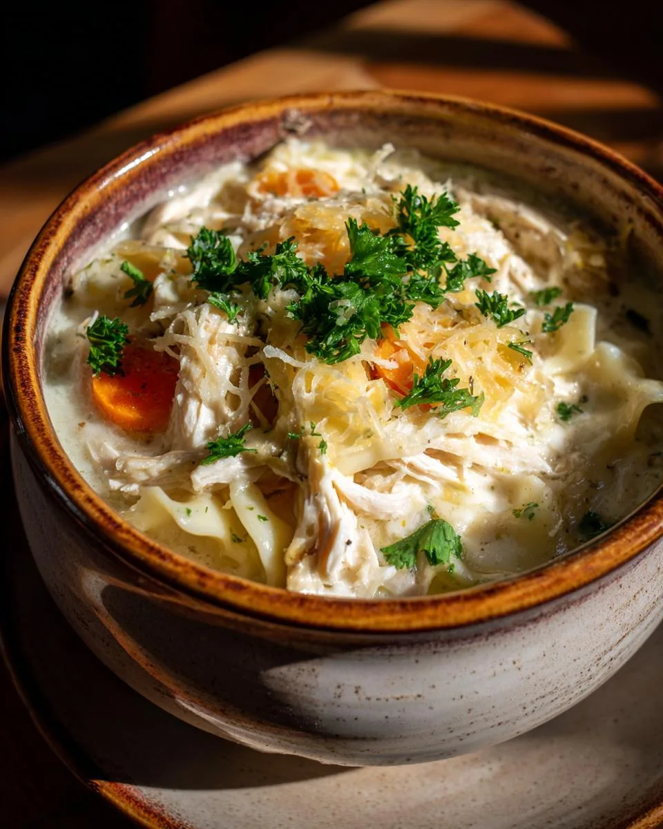 White Chicken Lasagna Soup - detail 3