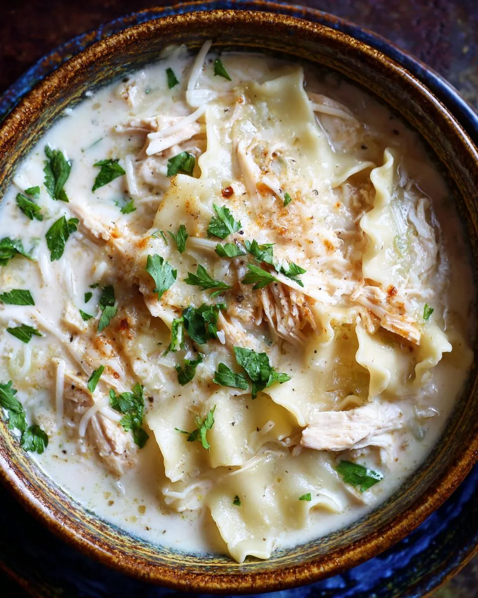 White Chicken Lasagna Soup - detail 4