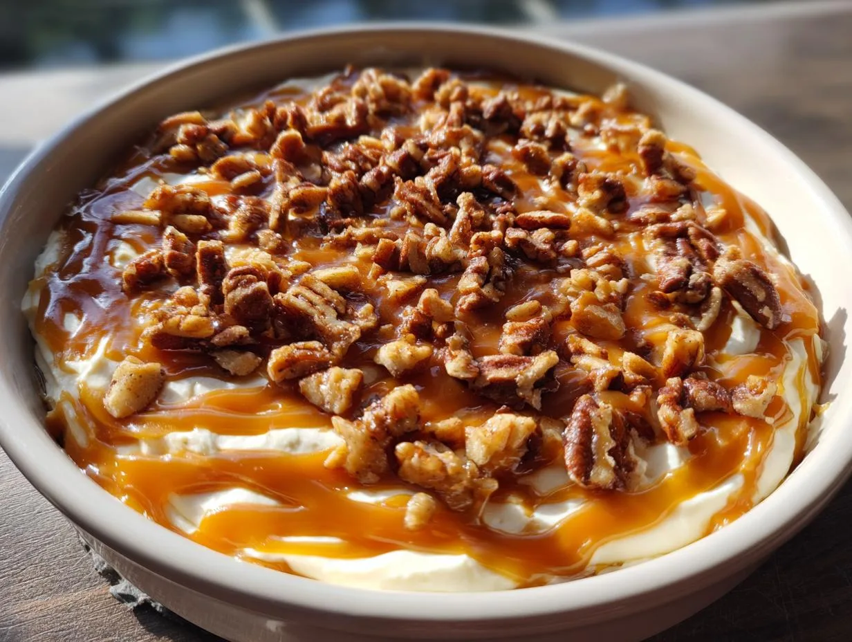 10-Minute Caramel Apple Cheesecake Dip Your Crew Will Devour